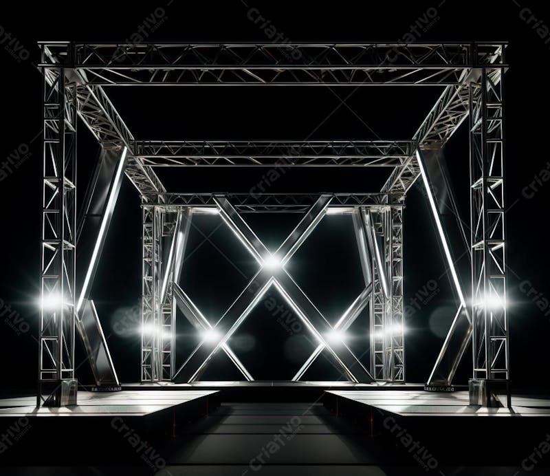 Fotografia de estrutura de ferro, estilo de palco de metal 71