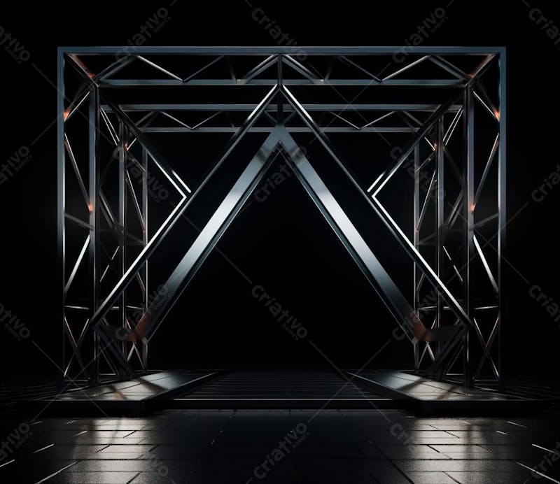 Fotografia de estrutura de ferro, estilo de palco de metal 73