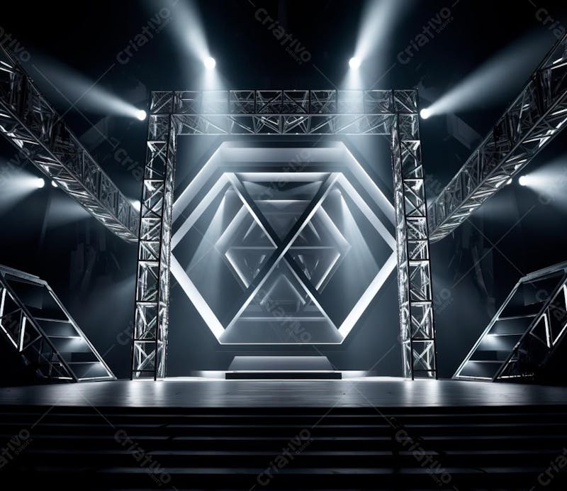 Fotografia de estrutura de ferro, estilo de palco de metal 76