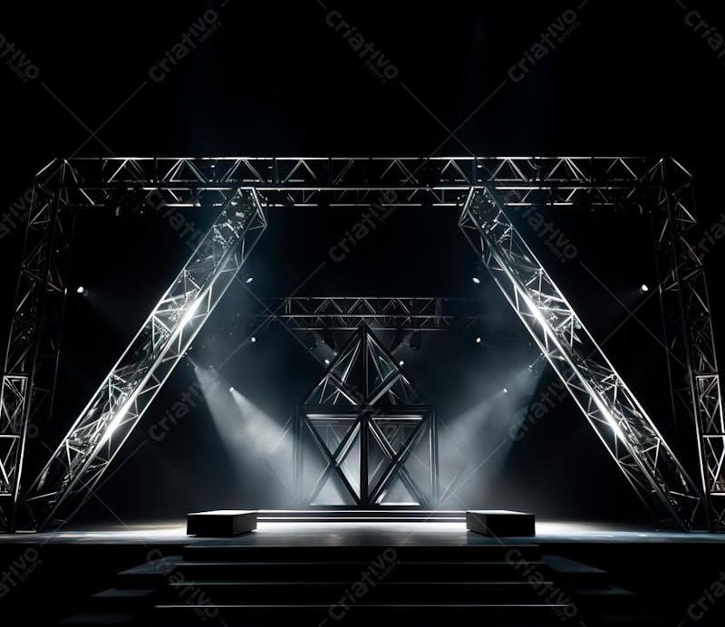Fotografia de estrutura de ferro, estilo de palco de metal 81