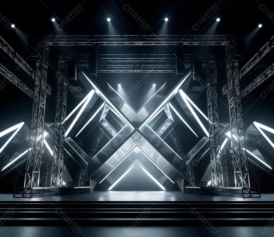 Palco Moderno com Iluminação de LED