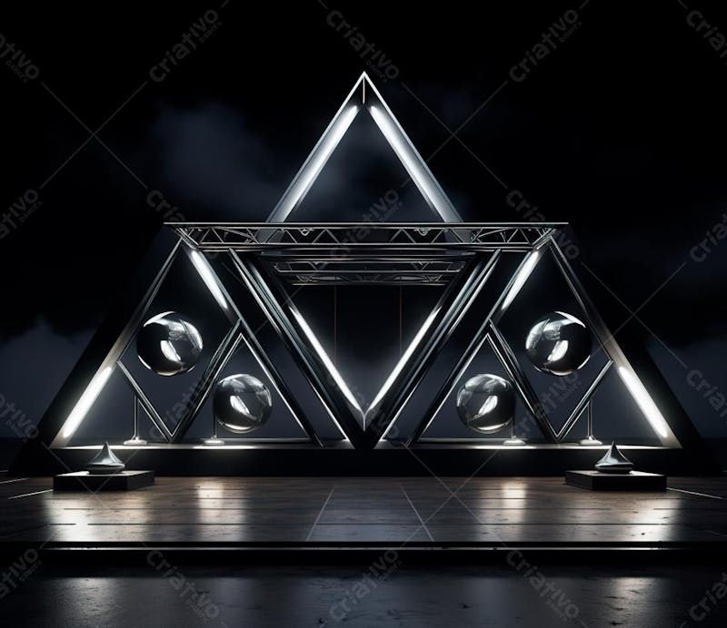 Fotografia de estrutura de ferro, estilo de palco de metal 88
