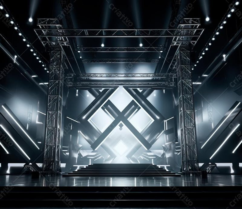 Fotografia de estrutura de ferro, estilo de palco de metal 89