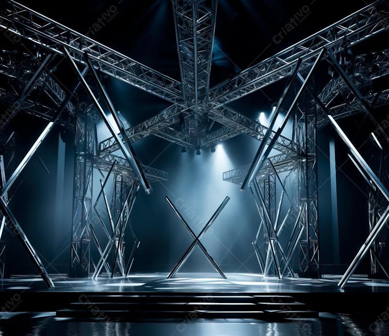 Fotografia de estrutura de ferro, estilo de palco de metal 91