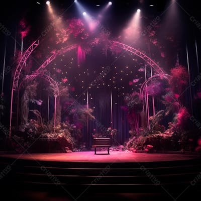 Imagem De Fundo De Um Palco Para Composicao 4