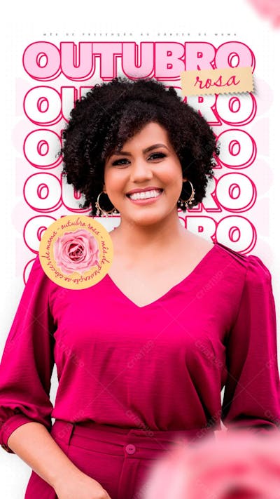 Stories   Arte 10   Mês De Prevenção Ao Câncer De Mama   Outubro Rosa
