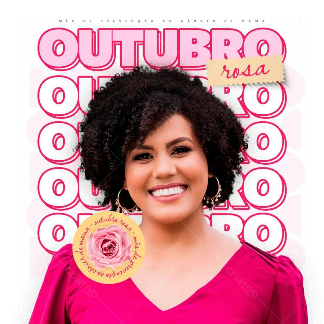 Post para Outubro Rosa PSD Editável