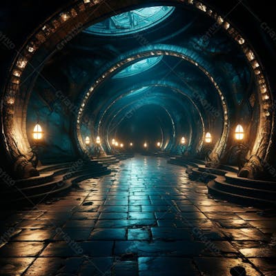 Fundo De Tunel Realista Para Composição (187)
