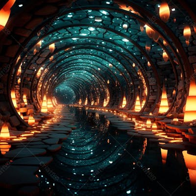 Fundo De Tunel Realista Para Composição (217)