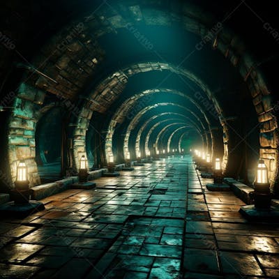 Fundo De Tunel Realista Para Composição (223)