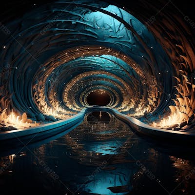 Fundo De Tunel Realista Para Composição (230)