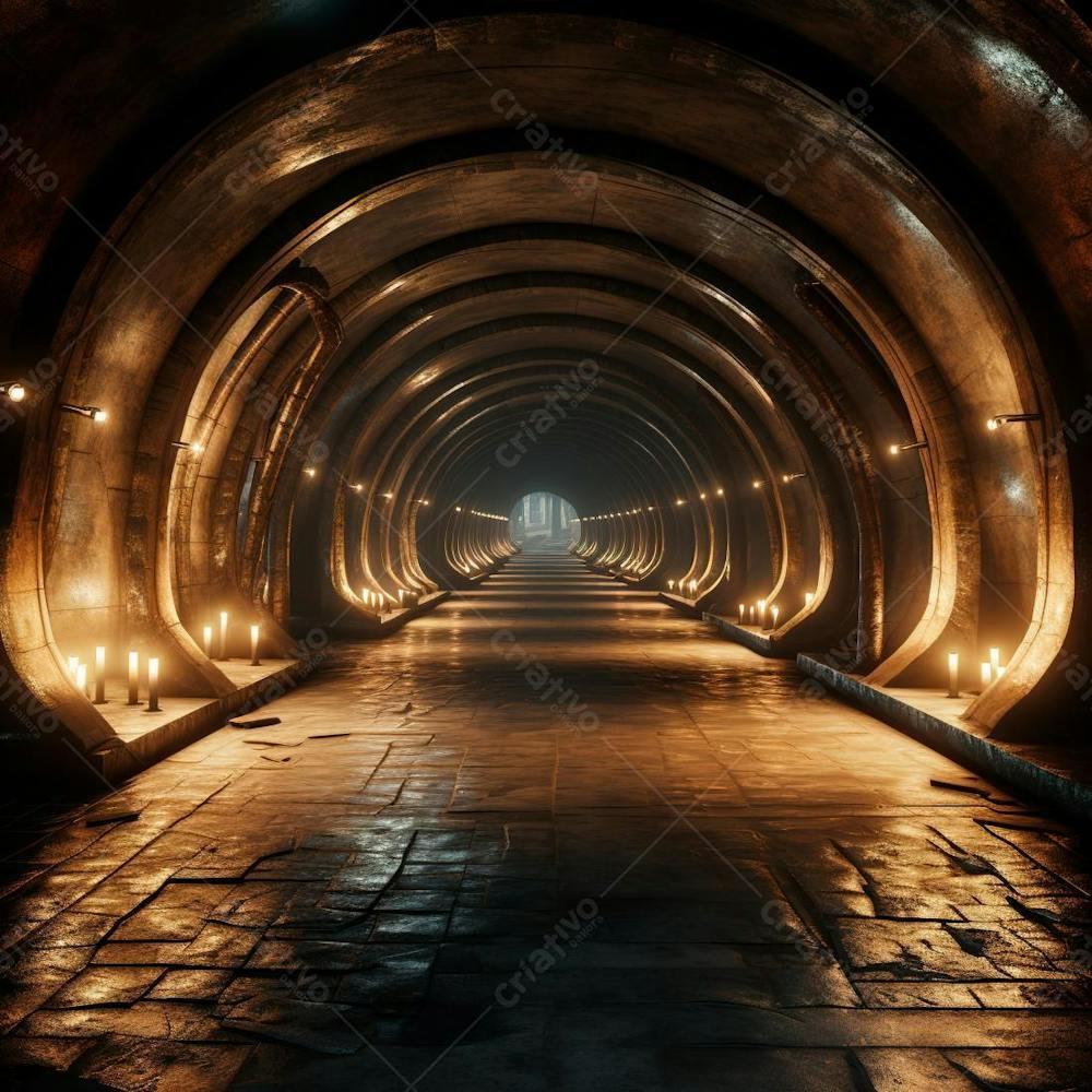 Fundo De Tunel Realista Para Composição (232)