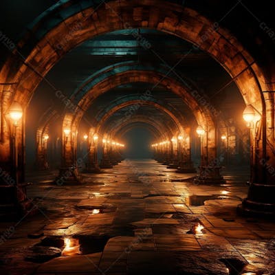 Fundo De Tunel Realista Para Composição (233)
