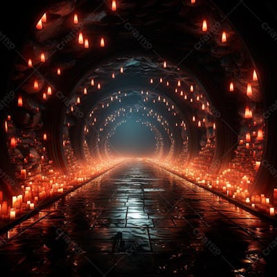 Fundo De Tunel Realista Para Composição (235)