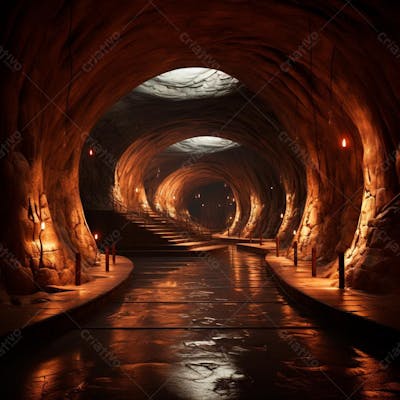 Fundo De Tunel Realista Para Composição (245)