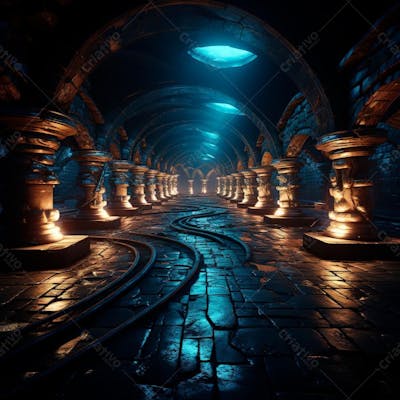 Fundo De Tunel Realista Para Composição (283)