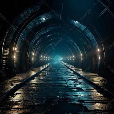 Fundo De Tunel Realista Para Composição (285)