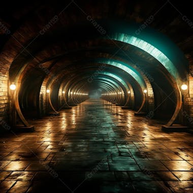 Fundo de tunel realista para composição