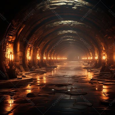 Fundo De Tunel Realista Para Composição (374)