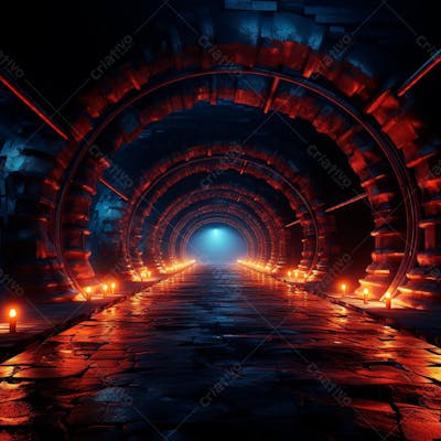 Fundo De Tunel Realista Para Composição (389)