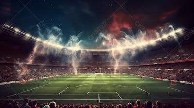 Pintura Digital De Estádio De Futebol Europeo (28)
