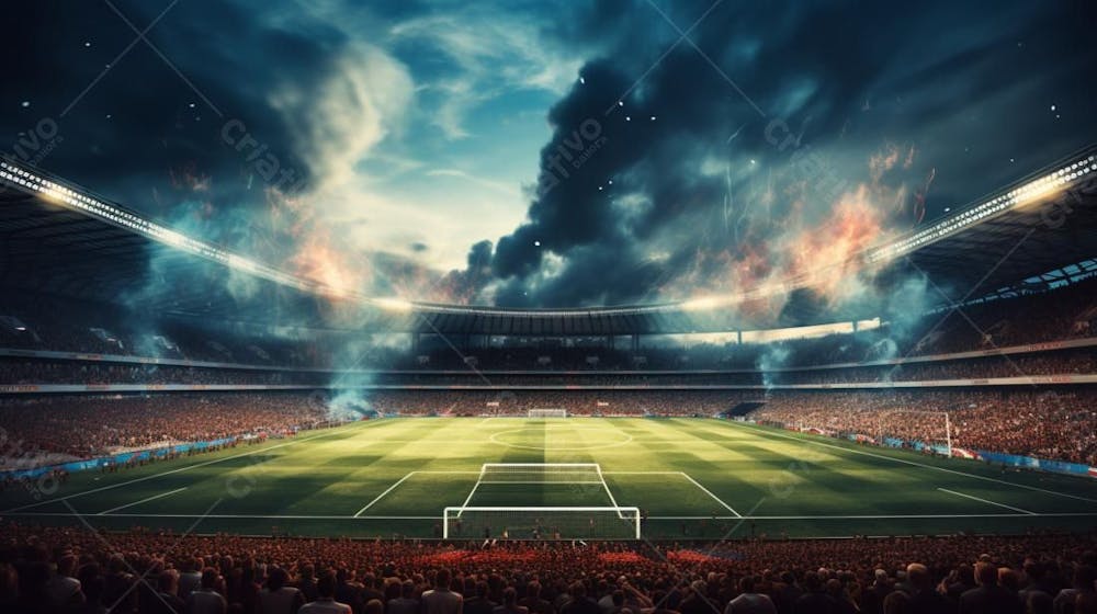 Pintura Digital De Estádio De Futebol Europeo (37)