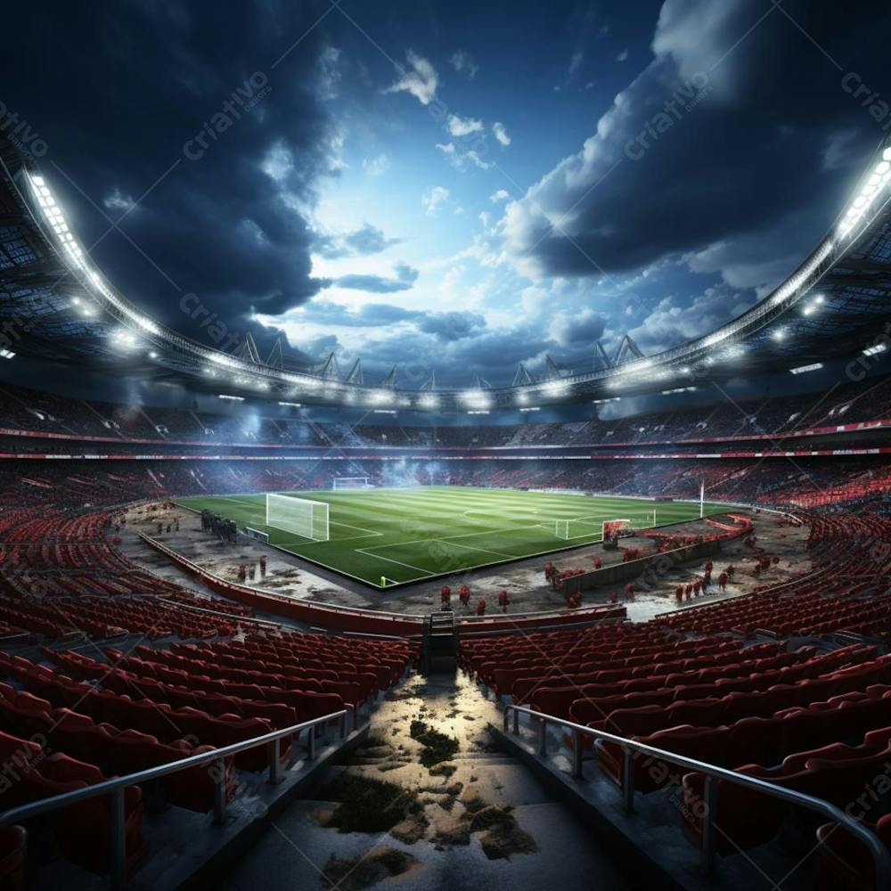 Pintura Digital De Estádio De Futebol Europeo (63)