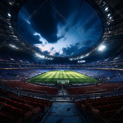 Pintura Digital De Estádio De Futebol Europeo (128)