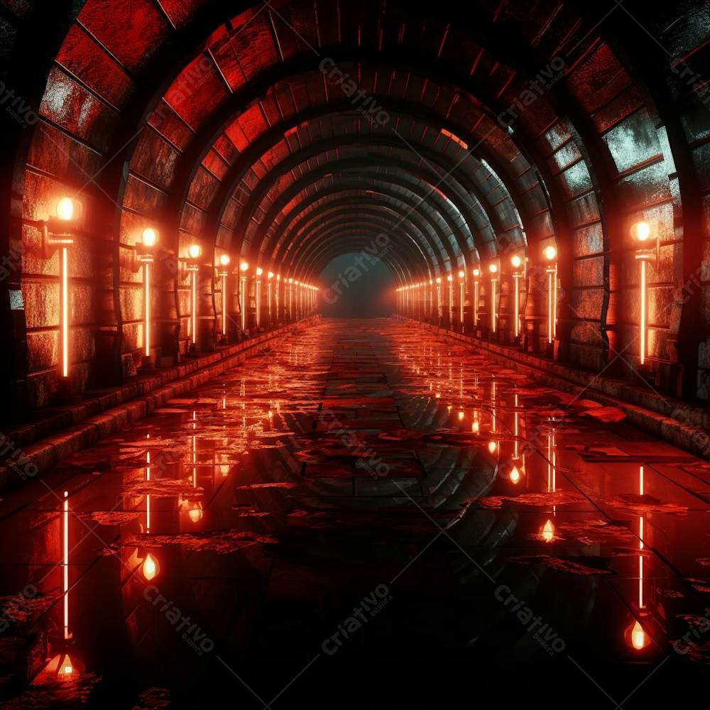 Fundo De Tunel Realista Para Composição (443)