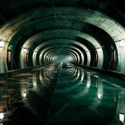 Fundo De Tunel Realista Para Composição (445)