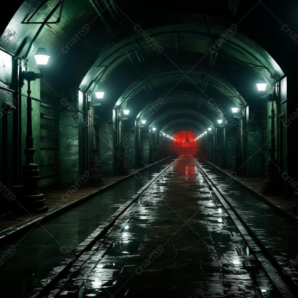 Fundo De Tunel Realista Para Composição (446)