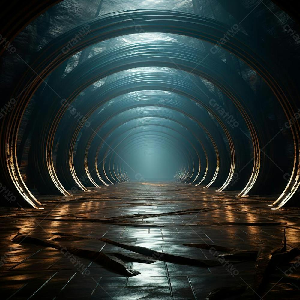 Fundo De Tunel Realista Para Composição (448)