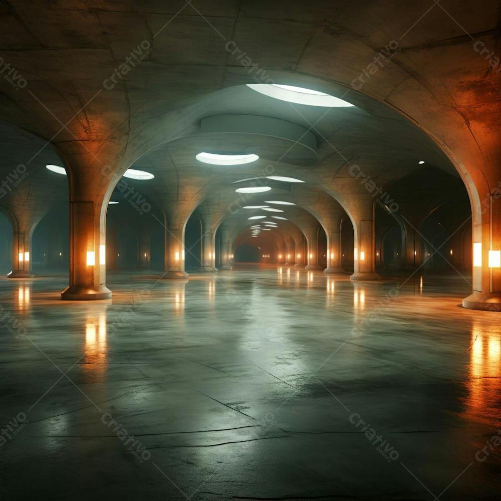 Fundo De Tunel Realista Para Composição (450)