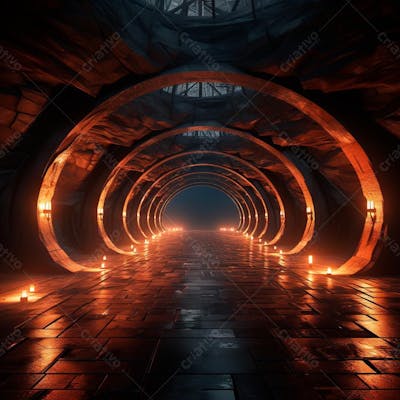 Fundo De Tunel Realista Para Composição (83)