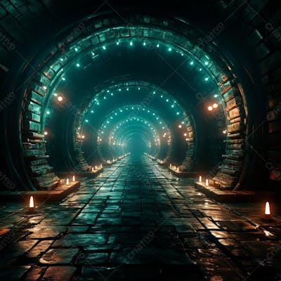 Fundo De Tunel Realista Para Composição (102)