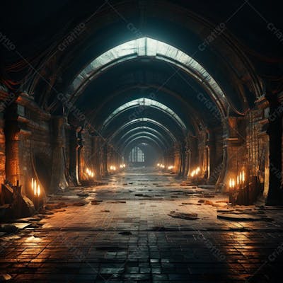 Fundo De Tunel Realista Para Composição (121)