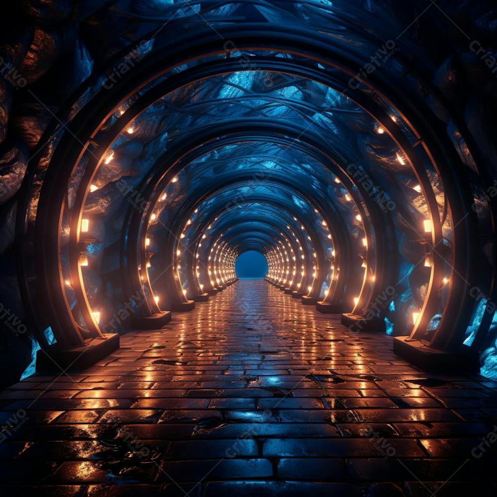 Fundo De Tunel Realista Para Composição (131)