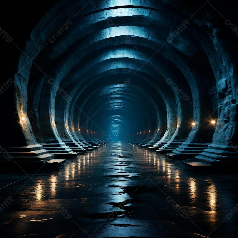 Fundo De Tunel Realista Para Composição (139)