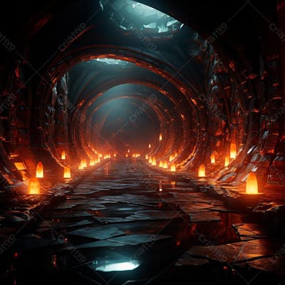 Fundo De Tunel Realista Para Composição (154)