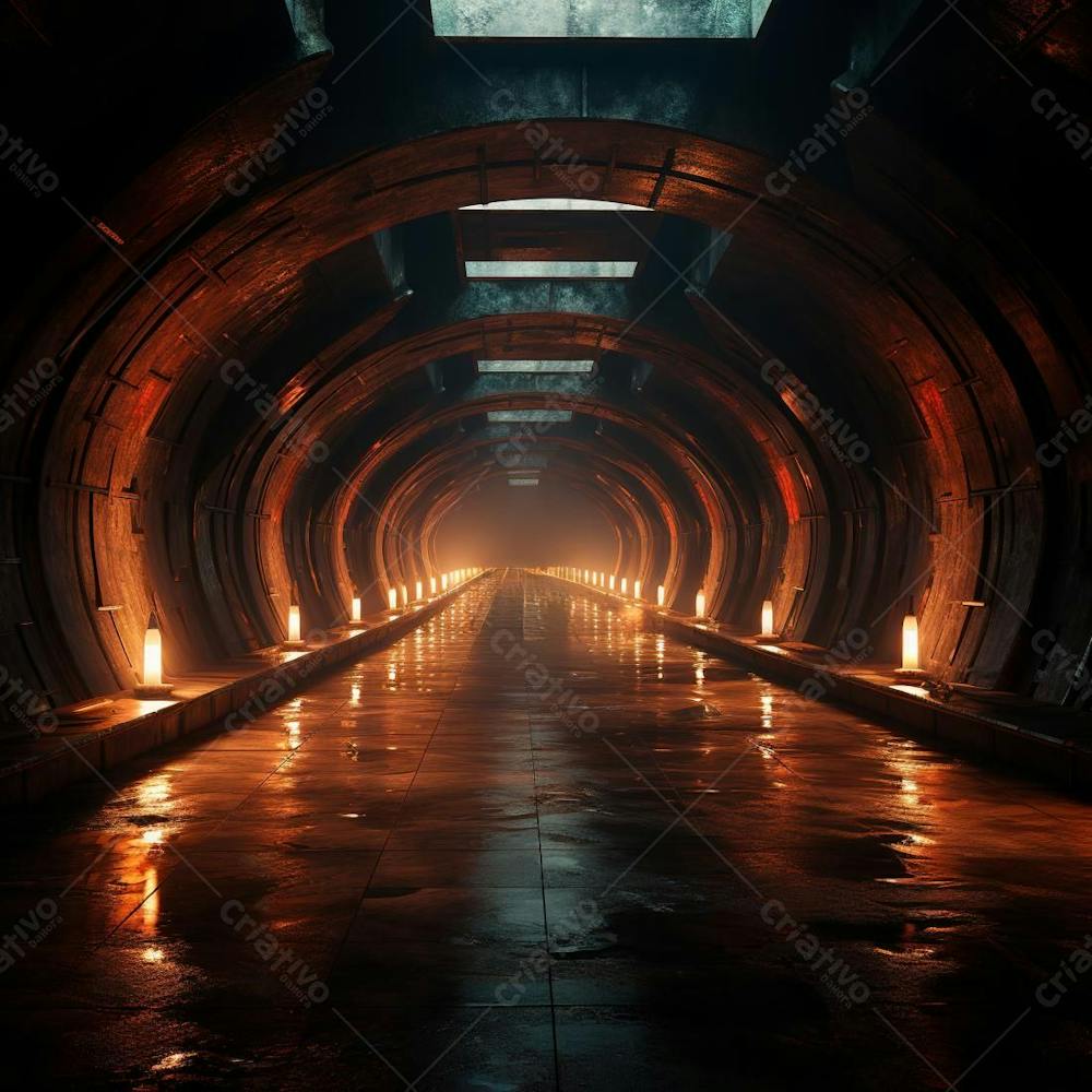 Fundo De Tunel Realista Para Composição (156)