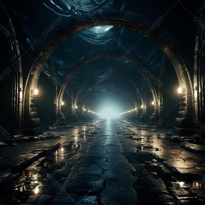 Fundo De Tunel Realista Para Composição (170)