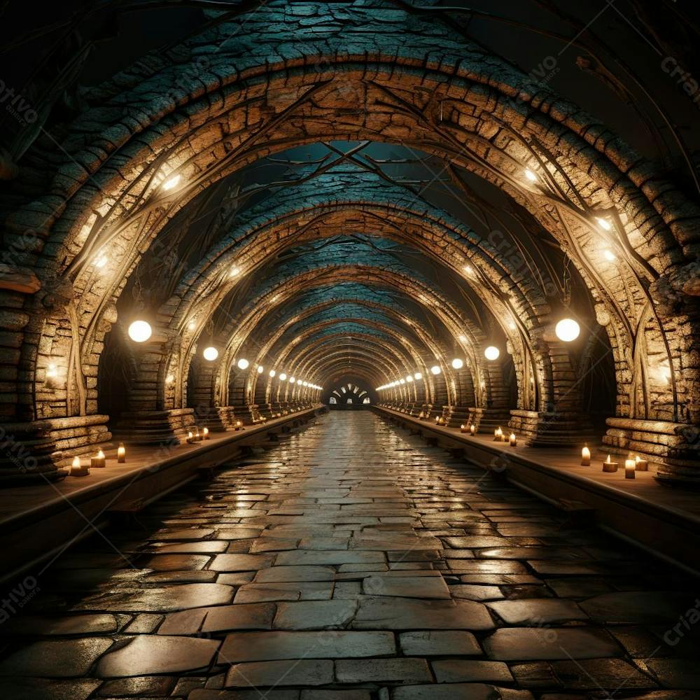 Fundo De Tunel Realista Para Composição (182)