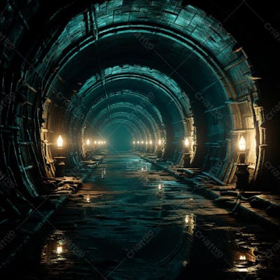 Fundo De Tunel Realista Para Composição (183)