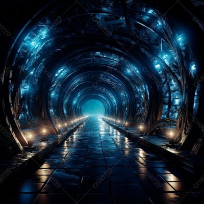 Fundo De Tunel Realista Para Composição (184)