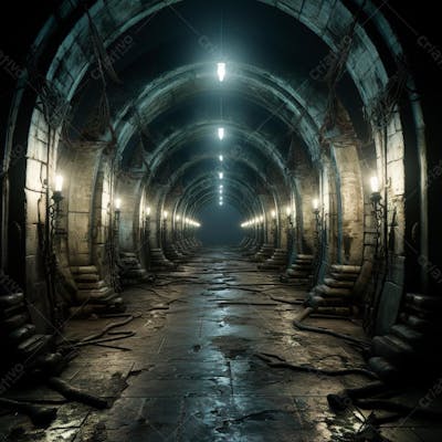 Fundo De Tunel Realista Para Composição (185)