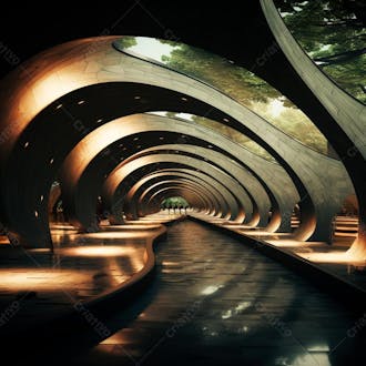 Fundo de tunel realista para composição