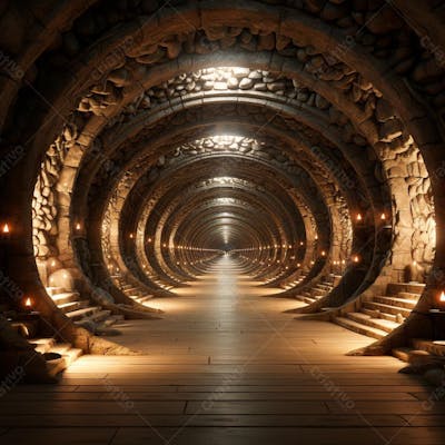 Fundo De Tunel Realista Para Composição (417)