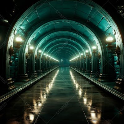 Fundo De Tunel Realista Para Composição (420)