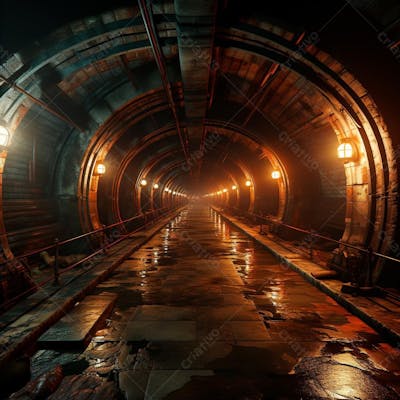 Fundo De Tunel Realista Para Composição (423)