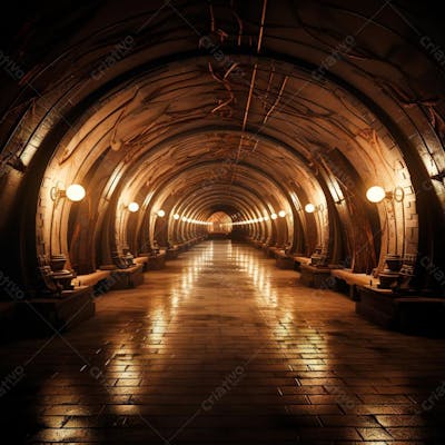 Fundo De Tunel Realista Para Composição (425)